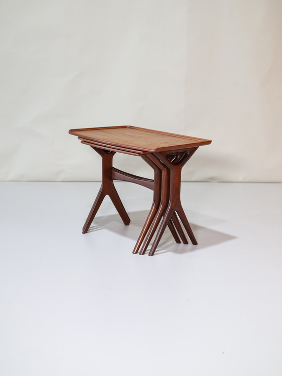 Image 1 of Johannes Andersen nesting tables teak