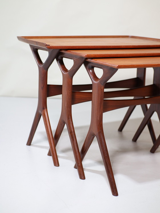 Image 1 of Johannes Andersen nesting tables teak