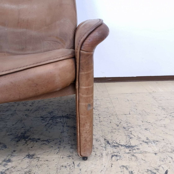 Image 1 of De Sede DS 50 echt lederen fauteuil in cognac Relax-functie #13418