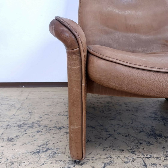 Image 1 of De Sede DS 50 echt lederen fauteuil in cognac Relax-functie #13418