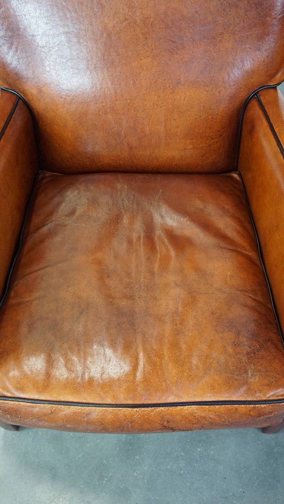 Image 1 of 2 X Armchair Gemaakt Van Schapenleer 