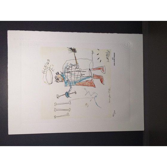 Image 1 of Vintage litho "Ribs Ribs" van Basquiat, 2010