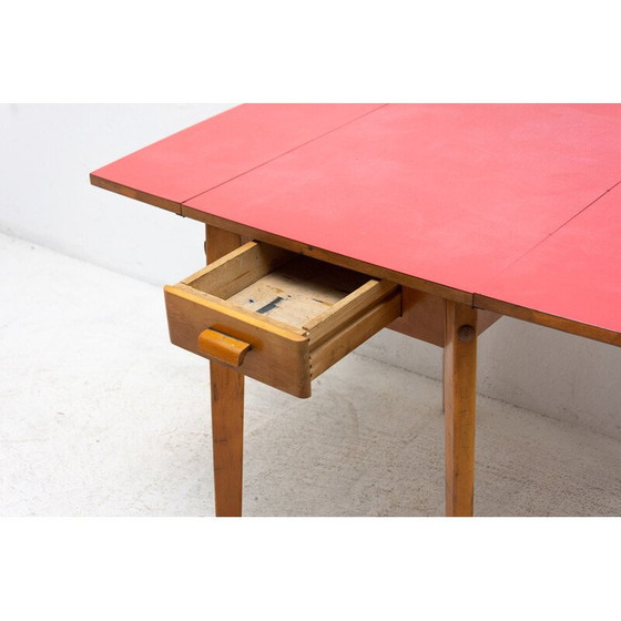 Image 1 of Mid century verstelbare eettafel door Mier Topolčany company, Tsjecho-Slowakije 1960