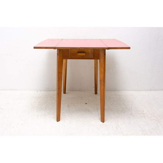 Image 1 of Mid century verstelbare eettafel door Mier Topolčany company, Tsjecho-Slowakije 1960