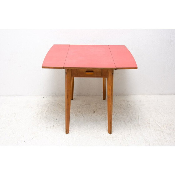 Image 1 of Mid century verstelbare eettafel door Mier Topolčany company, Tsjecho-Slowakije 1960