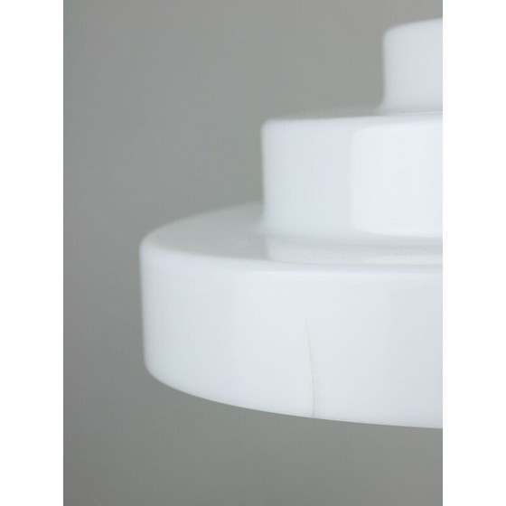 Image 1 of Vintage Cascade hanglamp van messing en plexiglas