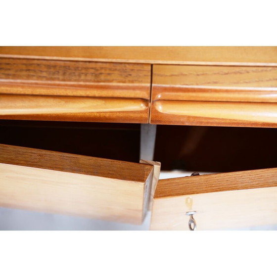 Image 1 of Boekenkast van beukenhout en mahonie, Tsjechisch 1950