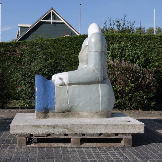 Image 1 of "Zittende figuur" sculptuur van Jan Snoeck, Nederland 1980