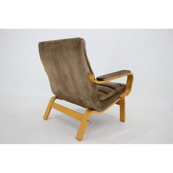 Image 1 of Vintage "Contino" leren fauteuil van Yngve Ekström, Zweden 1970