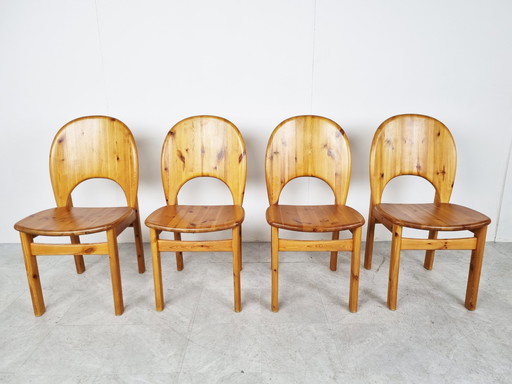 4 x vintage eetkamerstoelen