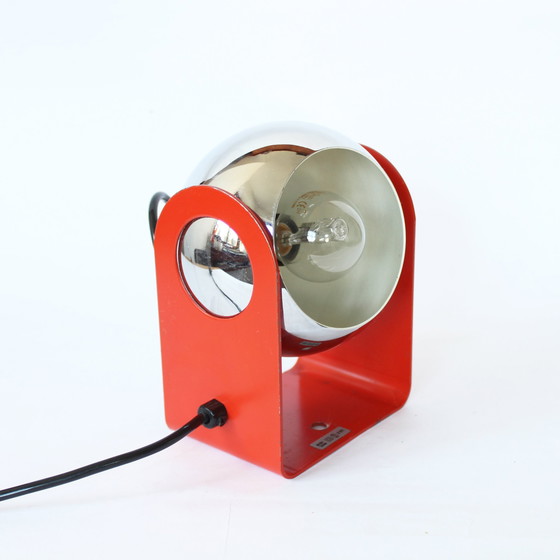 Image 1 of Oogbol lamp uit de ruimte, rood 70S Vintage