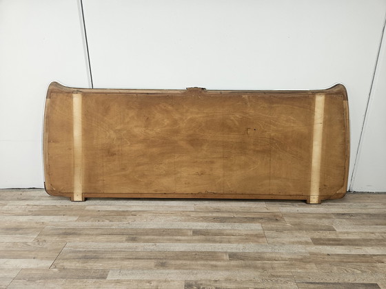 Image 1 of Mid Century Spiegel Met Gouden En Messing Decoraties