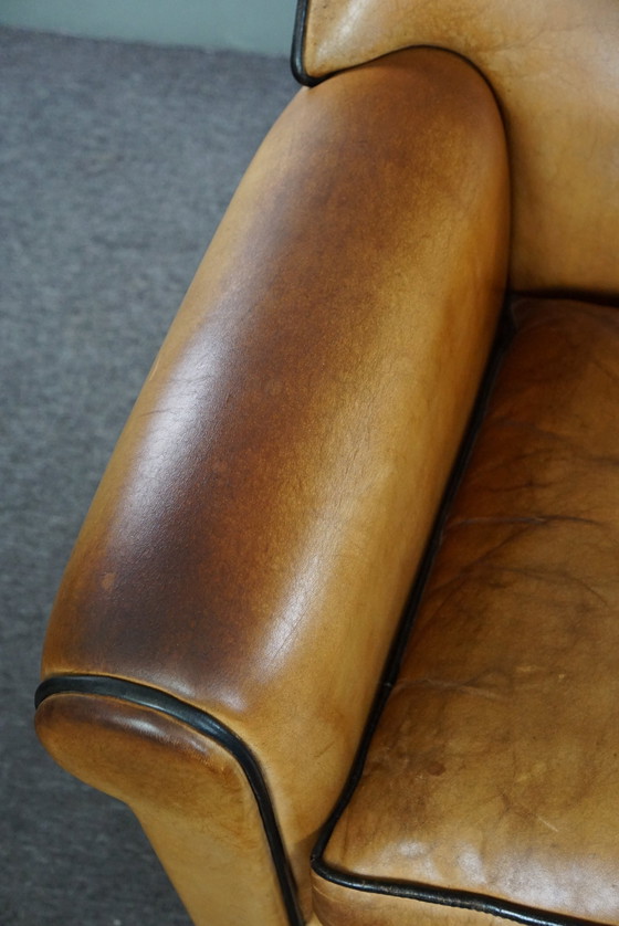 Image 1 of Set van twee Bart van Bekhoven schapenleren design armchairs/ fauteuils