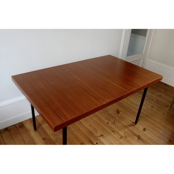 Image 1 of Vintage teakhouten tafel door Paul Geoffroy voor Roche Bobois, Frankrijk 1960
