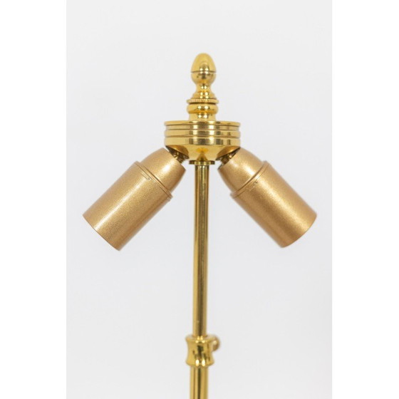 Image 1 of Paar vintage lampen van Imari porselein en verguld brons gedecoreerd met bloemen, Frankrijk 1880