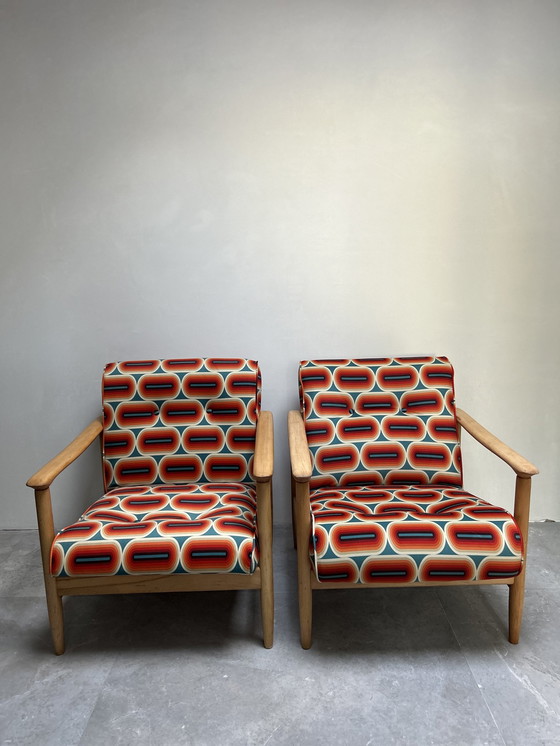 Image 1 of Paar fauteuils Gfm-142 Edmund Homa 70'S Polen