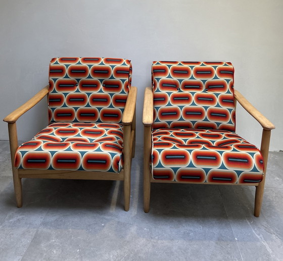 Image 1 of Paar fauteuils Gfm-142 Edmund Homa 70'S Polen