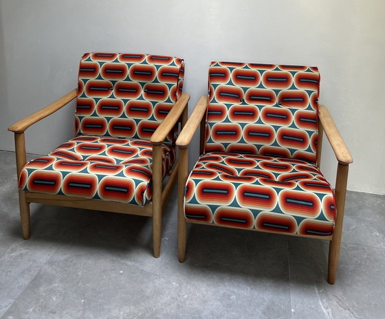 Image 1 of Paar fauteuils Gfm-142 Edmund Homa 70'S Polen