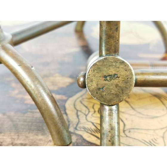 Image 1 of Paar vintage messing vuurpotten van Dr Christopher Dresser