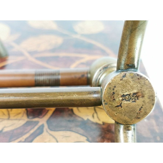 Image 1 of Paar vintage messing vuurpotten van Dr Christopher Dresser