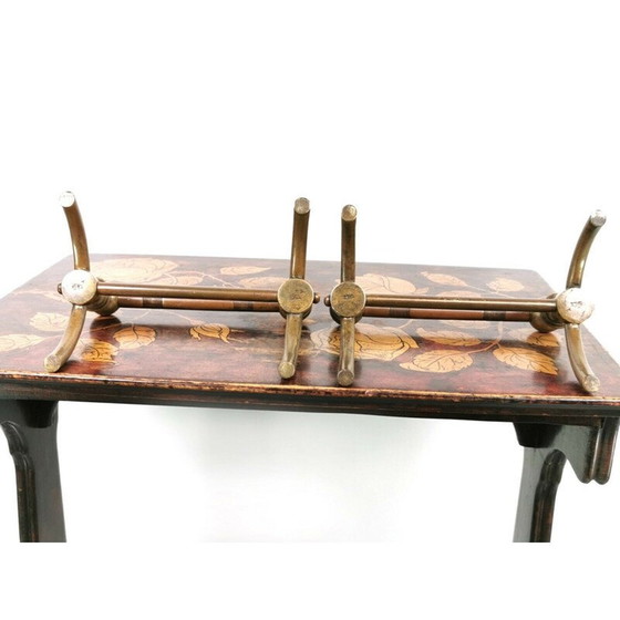 Image 1 of Paar vintage messing vuurpotten van Dr Christopher Dresser