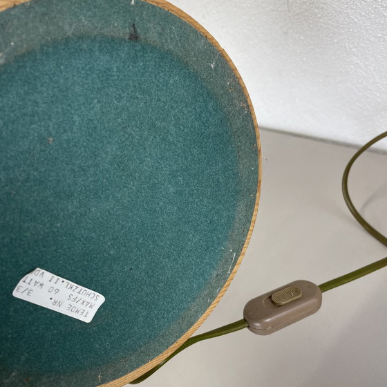 Image 1 of Grote organische sculpturale grenen houten tafellamp van Temde Lights, Duitsland 1970S