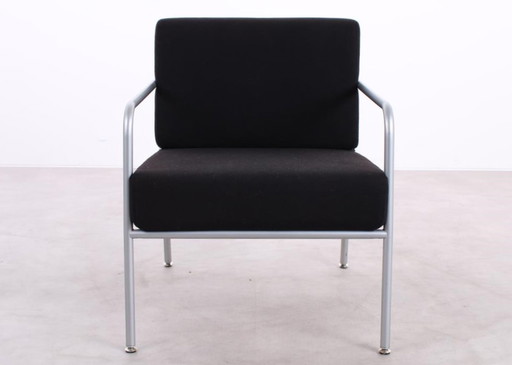 Midj Billy fauteuil zwart