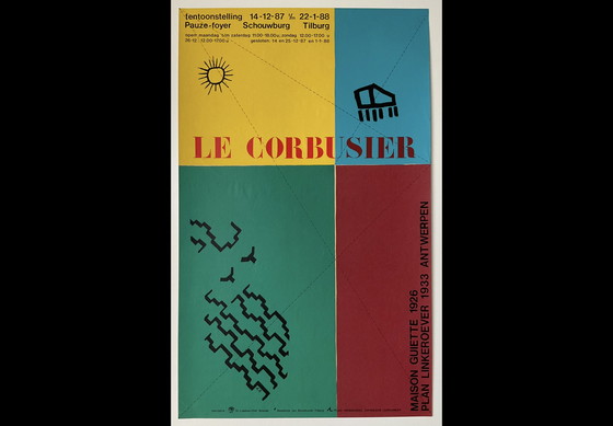 Image 1 of Tentoonstelling Le Corbusier poster