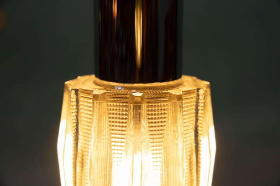 Image 1 of Vintage chroom en glas hanglamp, cascade space age pendant