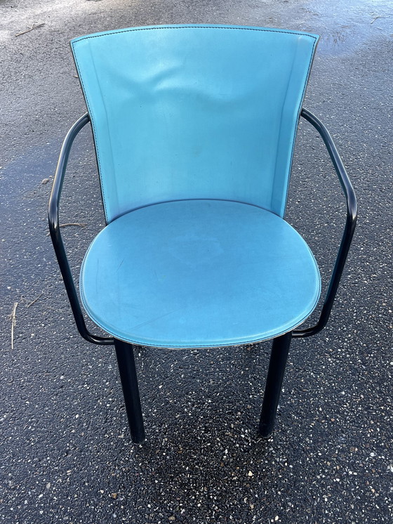 Image 1 of 4 Postmoderne Eetkamerstoelen, Enrico Pellizzoni Italia