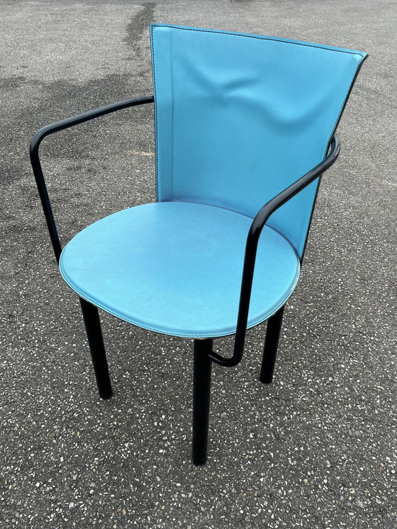 Image 1 of 4 Postmoderne Eetkamerstoelen, Enrico Pellizzoni Italia