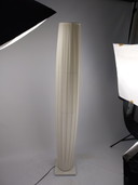 Bohemian Vloerlamp Plissé Stof, Cocoon Floor Lamp Japandi