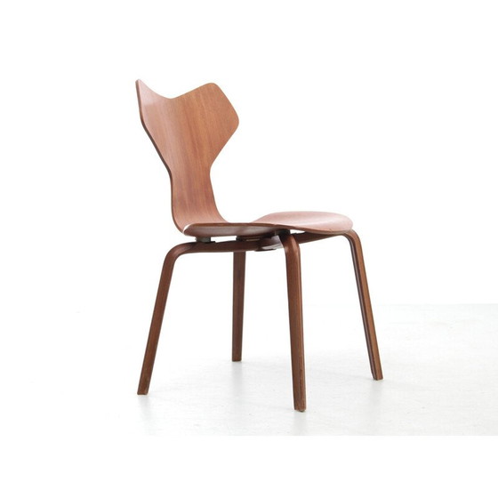 Image 1 of Vintage teakhouten "grand prix" stoelen van Arne Jacobsen, Denemarken 1972