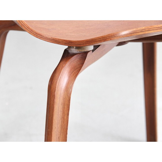 Image 1 of Vintage teakhouten "grand prix" stoelen van Arne Jacobsen, Denemarken 1972