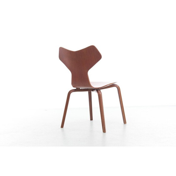 Image 1 of Vintage teakhouten "grand prix" stoelen van Arne Jacobsen, Denemarken 1972