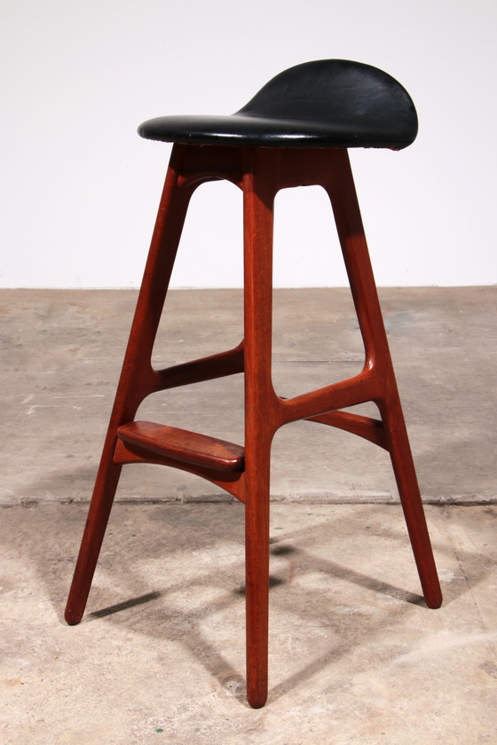 Image 1 of Erik Buch Teak Barstoelen 1960 Denemarken