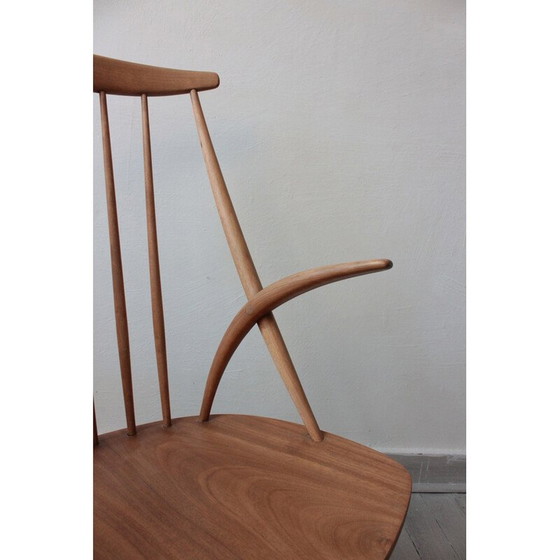 Image 1 of Vintage schommelstoel van Illum Wikkelsø voor Niels Eilersen, Denemarken 1958