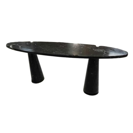 Image 1 of Vintage Eros zwart marmeren console van Nero Marquina, 1970