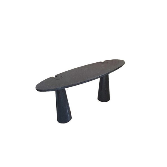 Image 1 of Vintage Eros zwart marmeren console van Nero Marquina, 1970