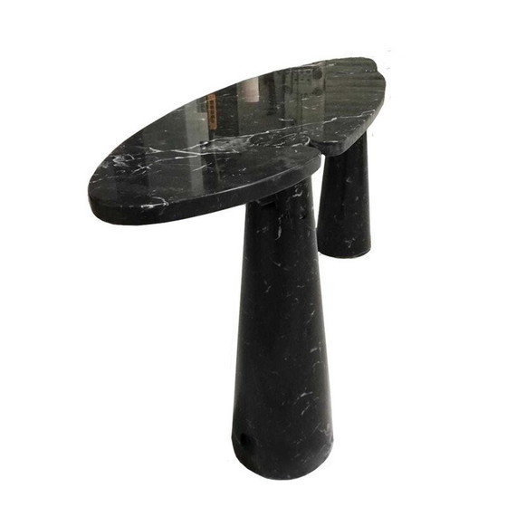 Image 1 of Vintage Eros zwart marmeren console van Nero Marquina, 1970