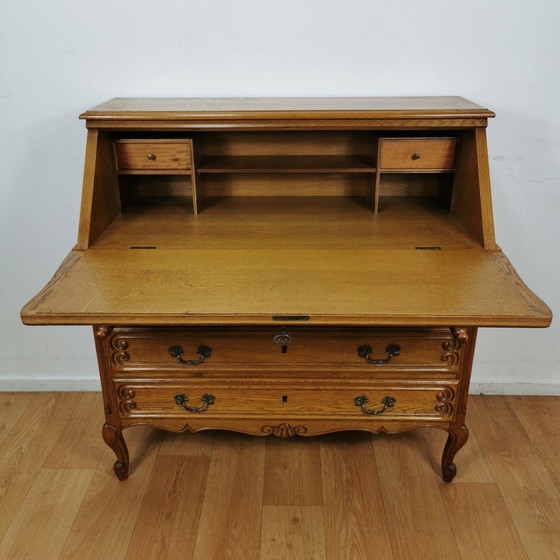 Image 1 of Vintage Secretaire Ladekast Landelijk Bureau Buro