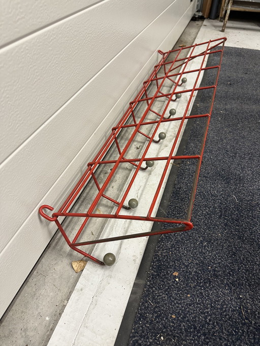 Vintage rode kapstok