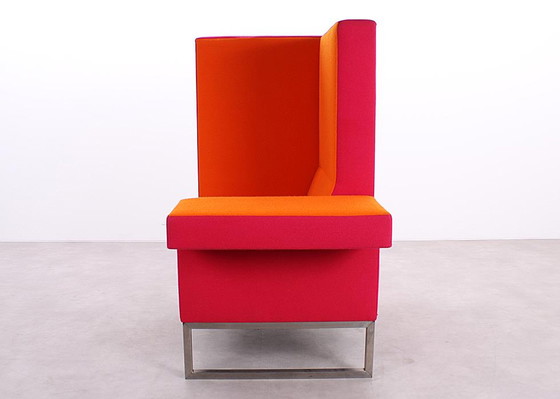 Image 1 of Casala Palau Bricks fauteuil roze/oranje