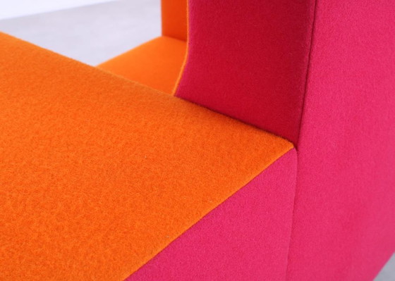 Image 1 of Casala Palau Bricks fauteuil roze/oranje