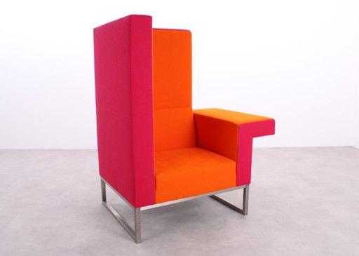 Casala Palau Bricks fauteuil roze/oranje