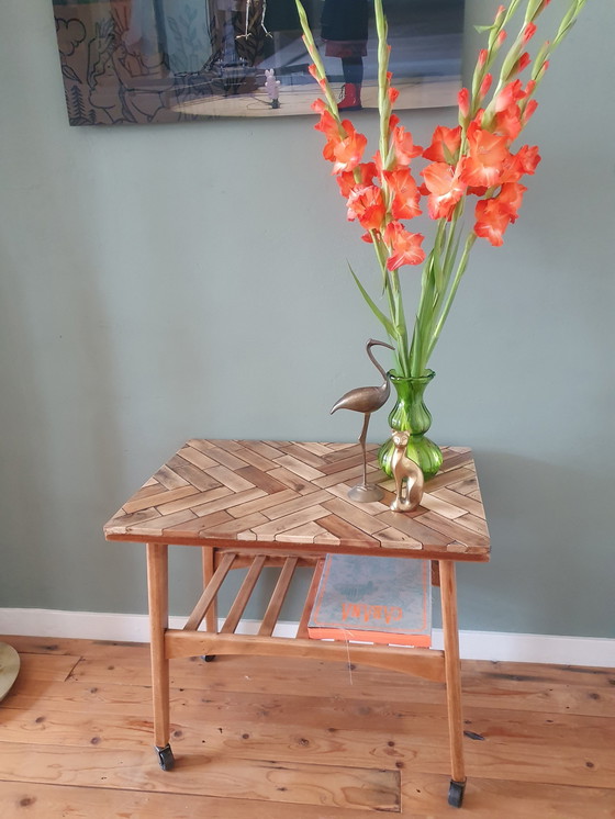 Image 1 of Vintage Trolley Bar Cart In Elegante Deense Stijl!