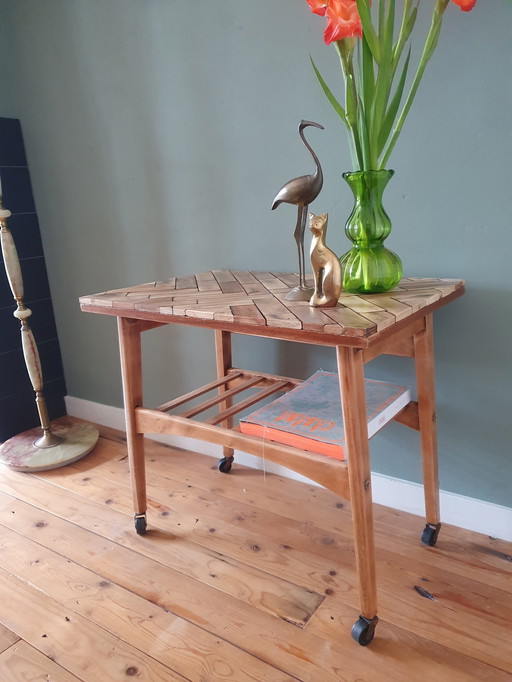 Vintage Trolley Bar Cart In Elegante Deense Stijl!