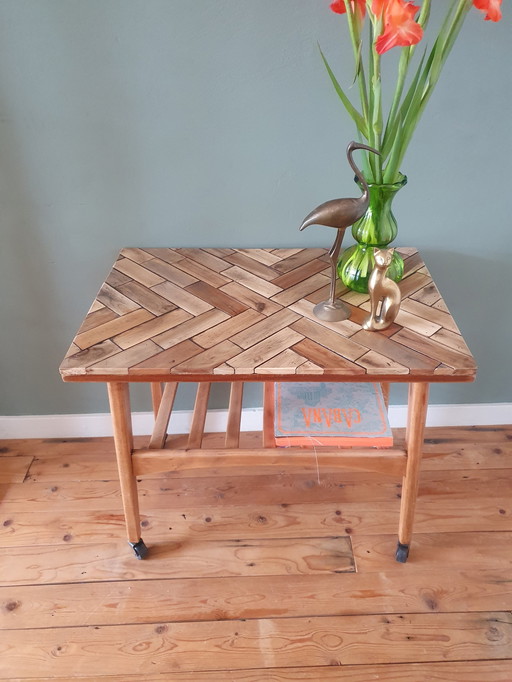 Vintage Trolley Bar Cart In Elegante Deense Stijl!