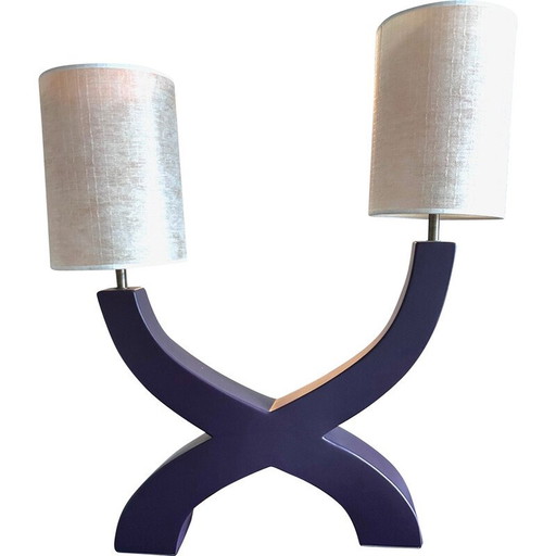 Vintage keramische lamp van Mathias Paris voor Masse Fourmaintraux, 1990
