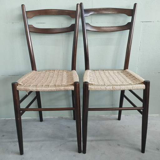 2x Vintage  Keukenstoelen